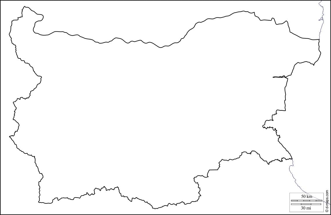 地図のブルガリア地図概要
