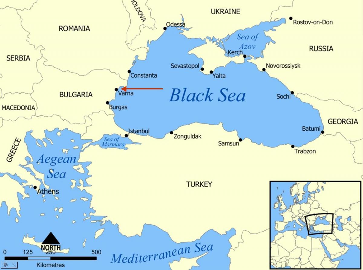 ブルガリアヴァルナの地図