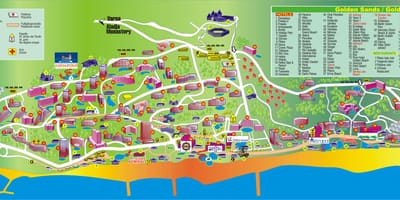 ゴールデンビーチブルガリア地図