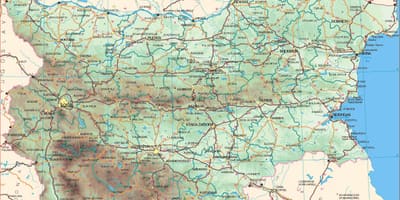 ブルガリアの道路地図