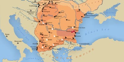 地図のブルガリア帝国