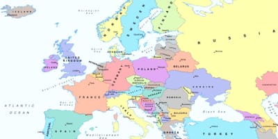 欧州地図を示すブルガリア